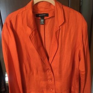 Ashley Stewart linen blazer